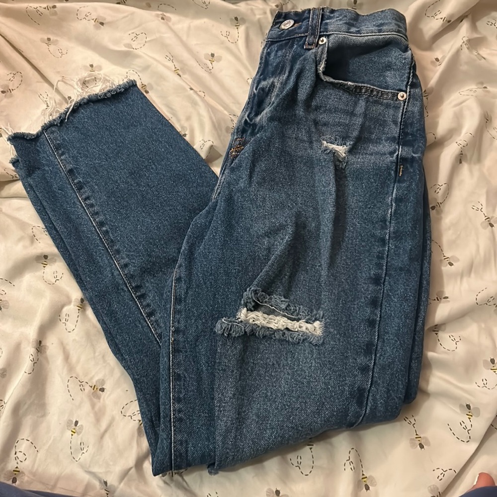 High waisted mom jeans